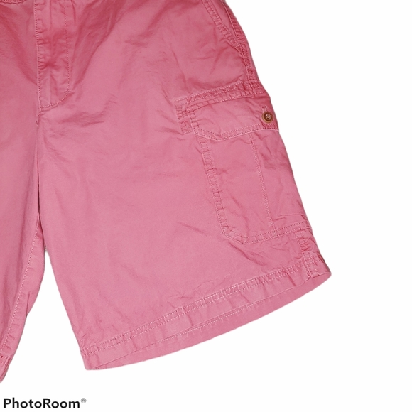Izod Men's Cargo Shorts Pink or Coral Color 471 - Picture 4 of 4